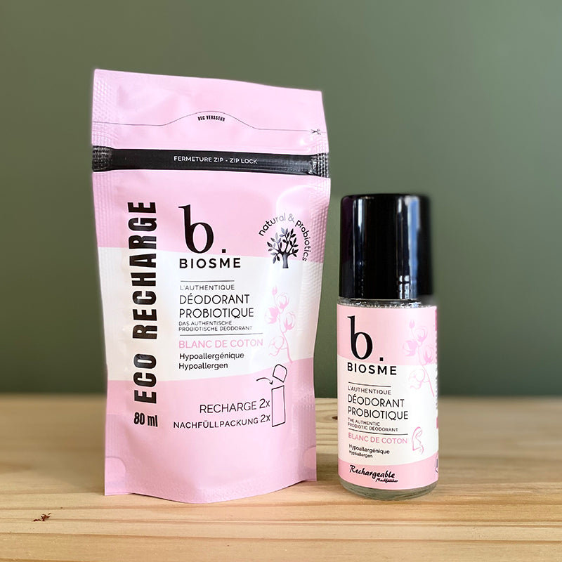 Blanc de coton Probiotic Deodorant 50ml BIOSME – BIOSME PARIS