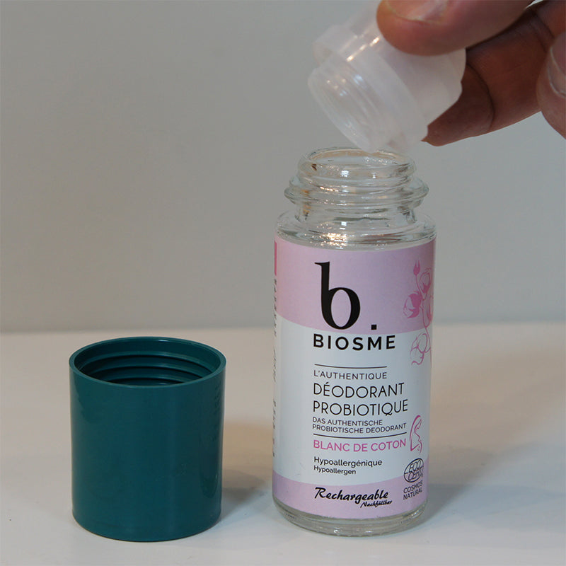 Blanc de coton Probiotic Deodorant 50ml - BIOSME – BIOSME PARIS - SOINS  NATURELS & PROBIOTIQUES